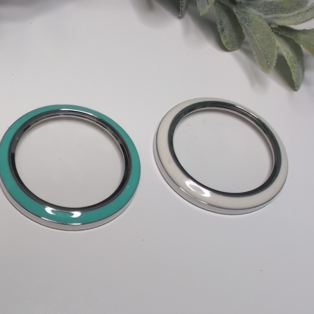 Origami Owl Silver and Turquoise Locket Faces